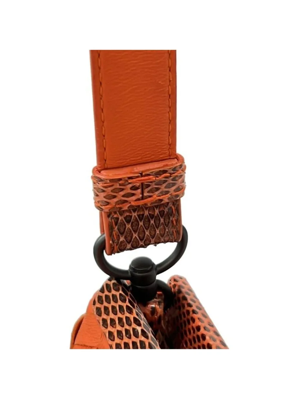Bottega Veneta Shoulder Bag Orange Leather